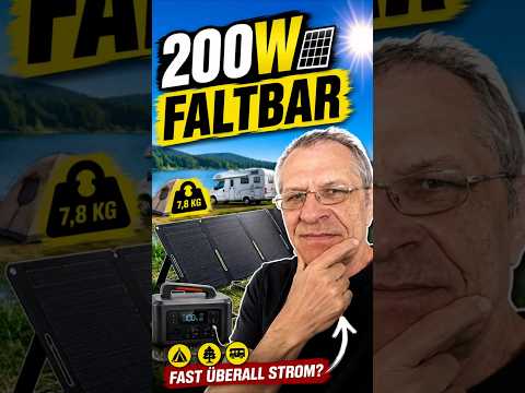 ECO-WORTHY 200W Faltbares Solarpanel Test – Mobiles Solarmodul für Camping, Garten und Powerstation Video