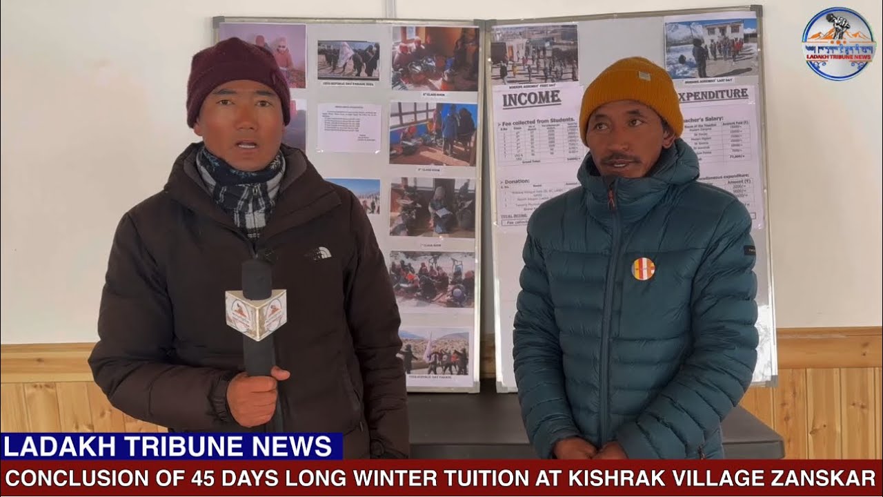CONCLUSION OF 45 DAYS LONG WINTER TUITION AT KISHRAK VILLAGE ZANSKAR.