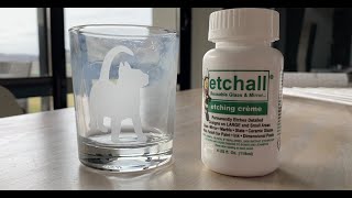 Comment dépolir un verre avec la crème Etchall et un pochoir fait