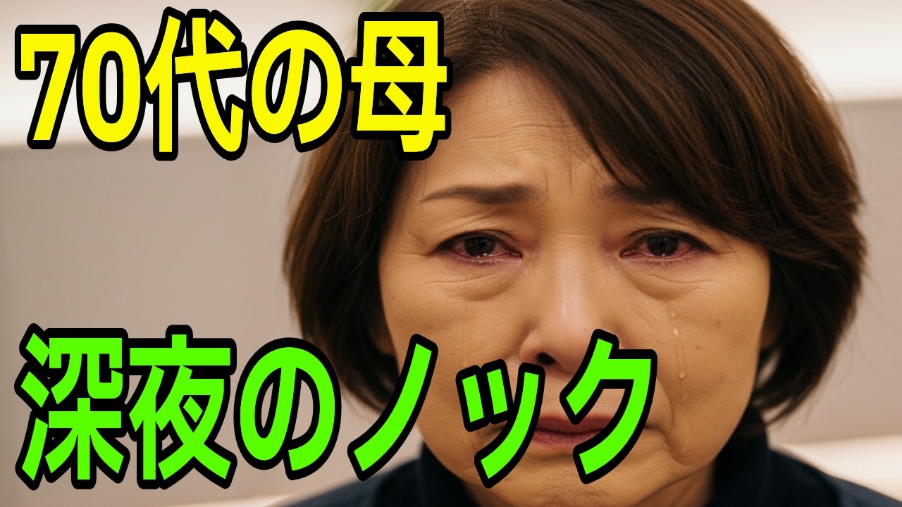【70代の心】深夜のノックが母の老後を救った