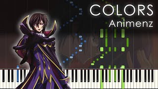 COLORS - Code Geass OP1 - Animenz [Piano Transcription]