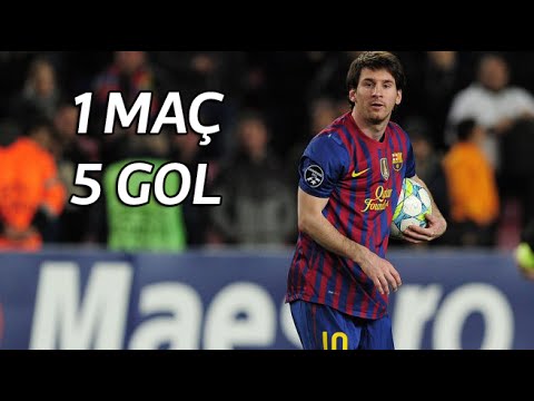 Lionel Messi'nin, Bayer Leverkusen'e Attığı 5 Gol | 2012 Şampiyonlar Ligi