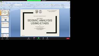 Lecture 4 -Part 2 - Seismic Analysis Using Etabs