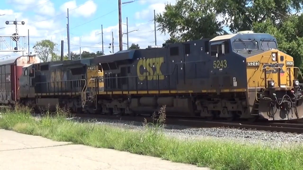 CSX Autorack Train