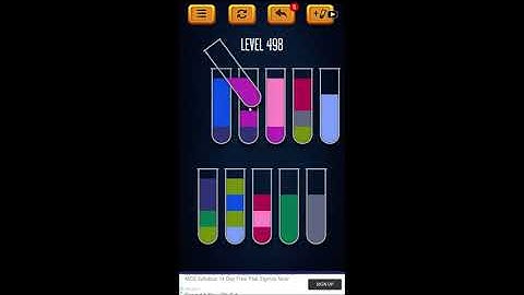 Water Sort Puzzle - Color Liquid Sorting Game Level 498 Solution