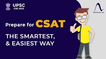 UPSC CSAT 2022-23 I How to Prepare for CSAT Exam I abhimanu IAS | By Munesh Ma