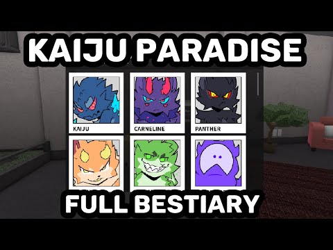 Kaiju Paradise: All Bestiary Icons (4/6/2022) 
