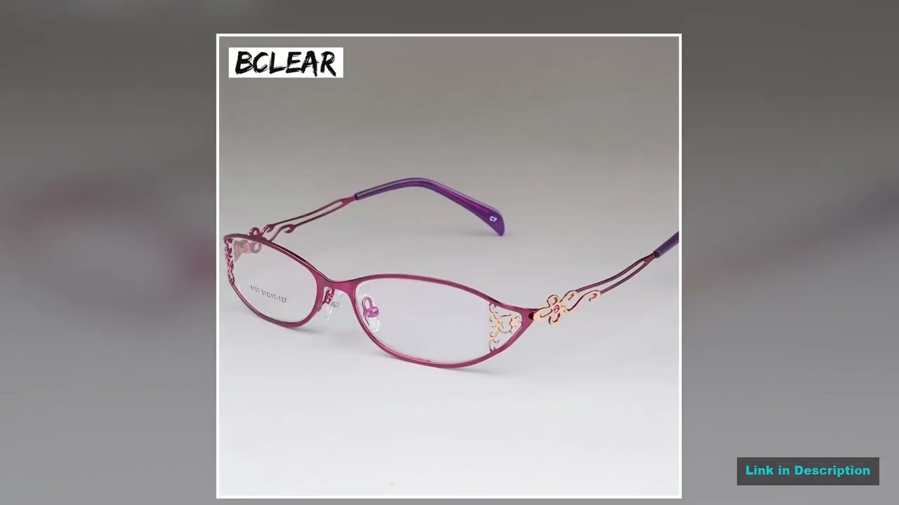 BCLEAR Ladies business glasses frames hollow carved metal full frame glasses beautiful fashion