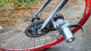 DIY Electric Bicycle 30km/Using Bike Starter Motor