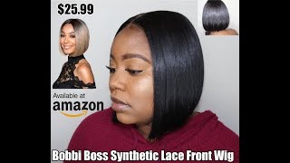 Bobbi Boss Synthetic Lace Front Wig| Affordable hair #affordablewig #bobbibosswig