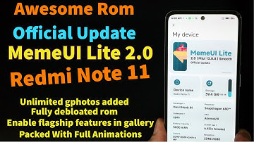 MemeUI Lite Mi Dialer Rom On Redmi Note 11 Speed Smooth Bugs Free Full Features Animations