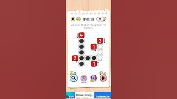 Brain Test Level 213 We Must Fill All Of The Grids In The Factory