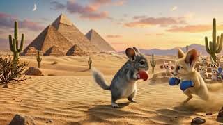 사막여우 vs 친칠라의 피라미드 매치 🥊 Fennec Fox vs Chinchilla