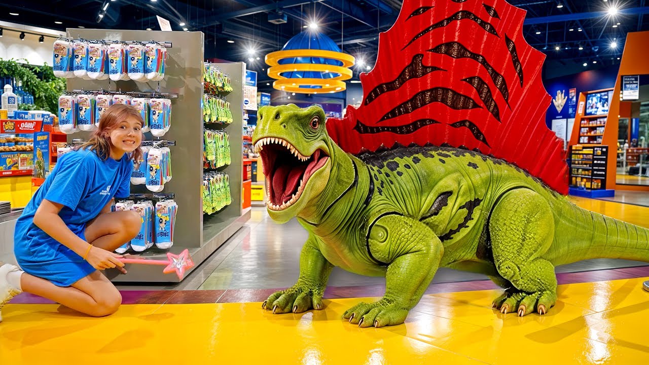Дети против гигантских динозавров! 🦕 Весёлое приключение в диномире