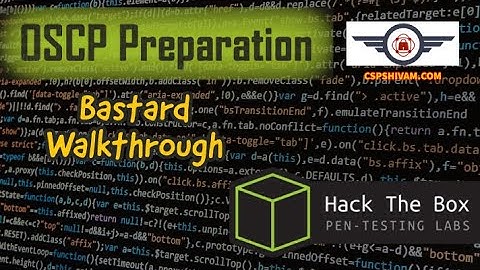 HTB Bastard walkthrough - OSCP Preparation