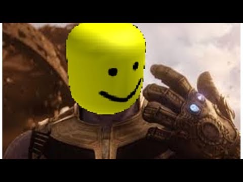 Thanos Snapping But Its In Roblox Youtube - thanos smile roblox