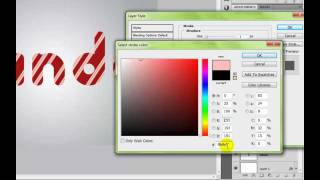 Make a Candy Cane Text Effects ( Photoshop Tutorial )
