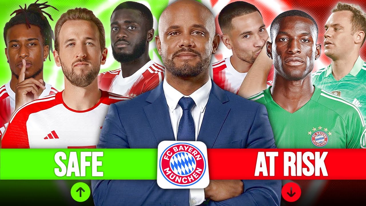 Bayern Munich's Line-Up Revolution:🔥 4 Stars SAFE & 3 AT RISK
