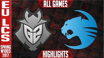 G2 esports vs Roccat All Games Highlights - EU LCS W10D3 Spring 2017 - G2 vs ROC All Games