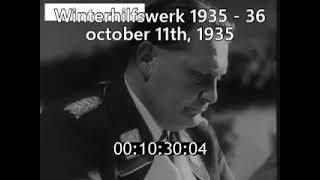 Hitler Speech Winterhilfswerk 1935 - 36