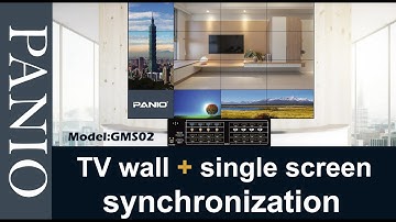 TV wall + single screen synchronization：PANIO GMS02 DEMO