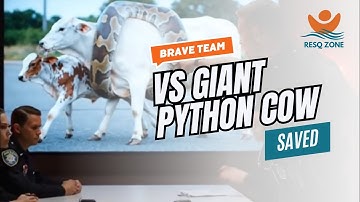 A Brave Rescue Team Battles a Giant Python to Save an Innocent Cow