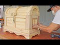 Top unique diy woodworking ideas  build a storage chest with a unique curved lid