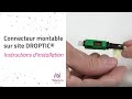 Connecteur optique montable sur site droptic  instructions dinstallation  telenco networks