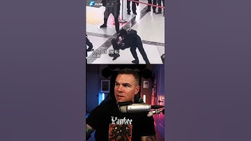 A Chinese police officer practices, takedown drills.