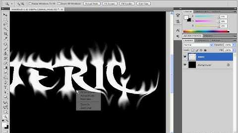Fire text effect tutorial using Photoshop Cs4