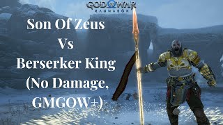 God of War Ragnarök - Son Of Zeus Vs Berserker King (No Damage, GMGOW+)