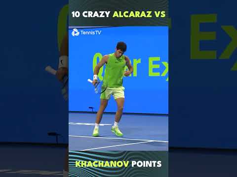 10 CRAZY Alcaraz vs Khachanov Points 🍿