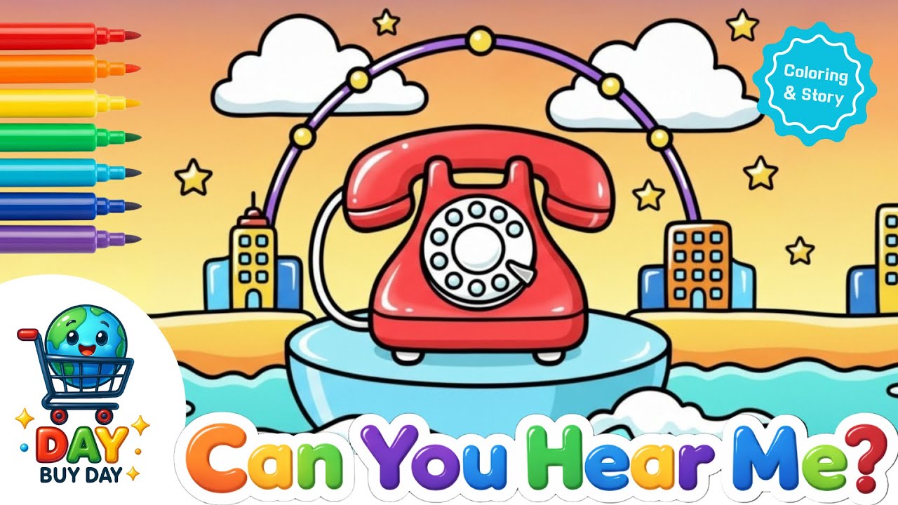 Ring Ring! Hello!☎️ | Day Buy Day Coloring & Stories for Children