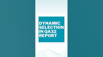 Dynamic Inspection Lot Selection in QA32 Report #shorts #sappp #sapqm #youtubeshorts #sapcommunity