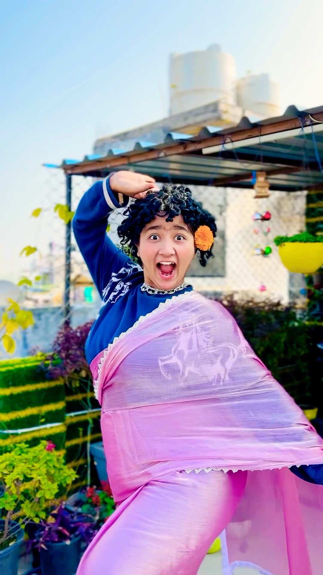 Golu Bana Papa Ki Pari ? Pink Wali Saree Mil Gayi Part 2 #papakipari #shorts #comedy
