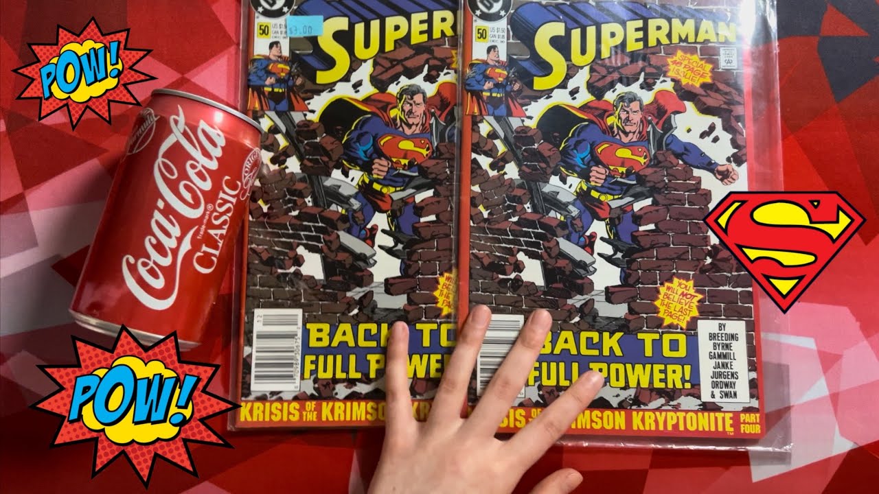 Looking Through Vintage SUPERMAN Comic Books & a Vintage Empty 