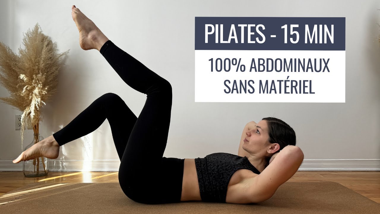 PILATES - Engager les abdos avec contrôle | 15 MINUTES | SANS MATÉRIEL