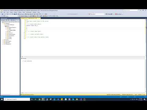 SQL-Tips : create table with script | #sqlserver_2020