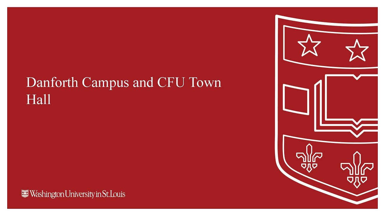 Danforth Staff Town Hall YouTube