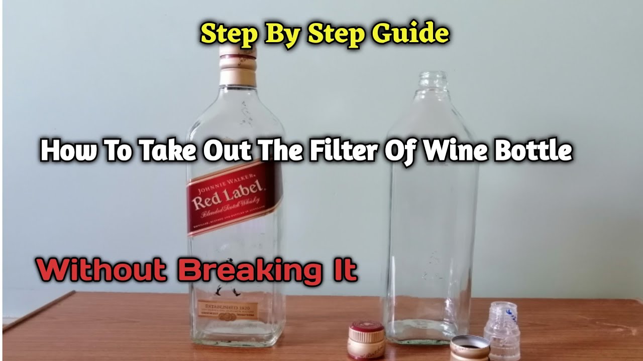 How To Cut And Reuse Filter Of Any Wine Bottle | Wine Botttle Arts | Crafting | S.M ELLAHI STUDIO