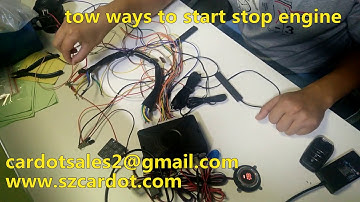 two ways to start stop  with PKE caralarm system