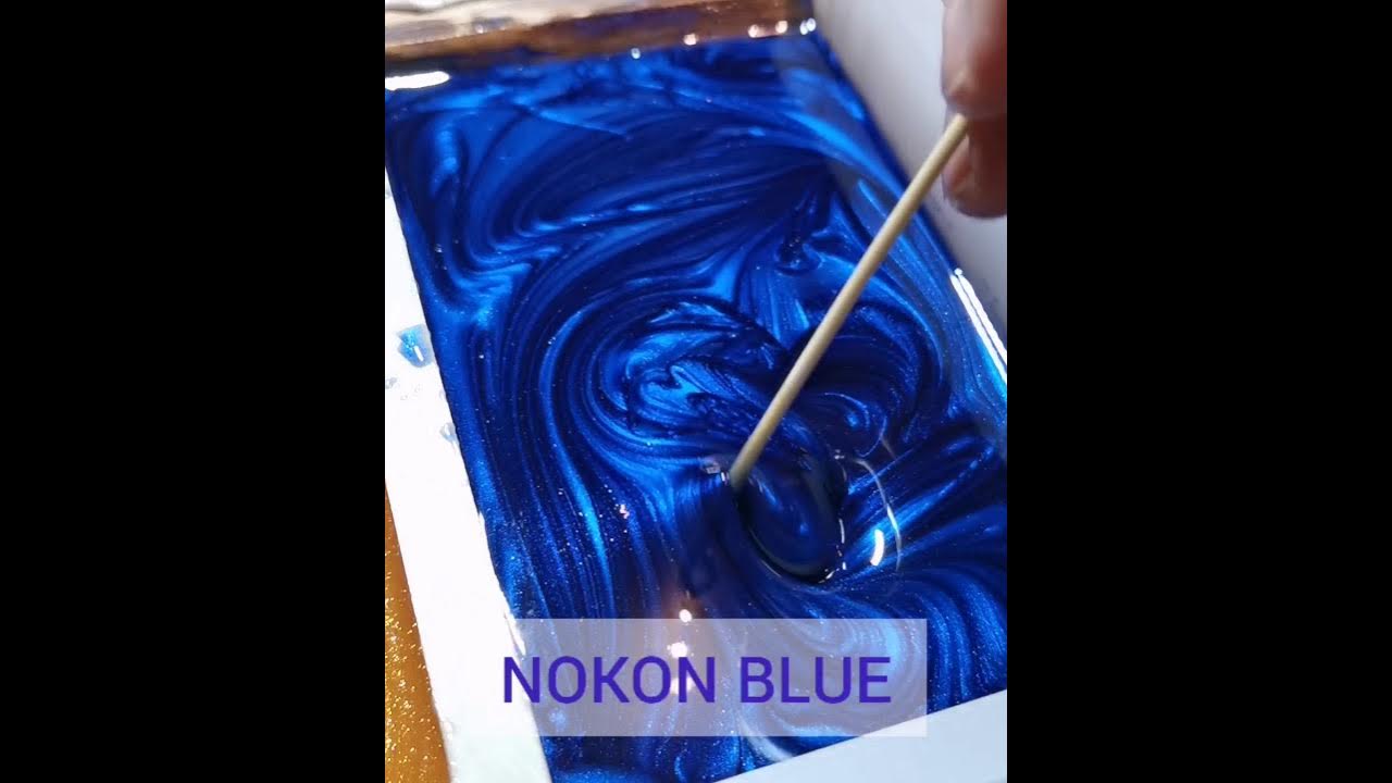 Eye Candy Nokon Blue Mica Powder Pour in Art N Glow Epoxy Resin