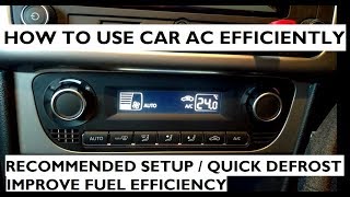 How To Use The Car AC Efficiently - Automatic Climate Control