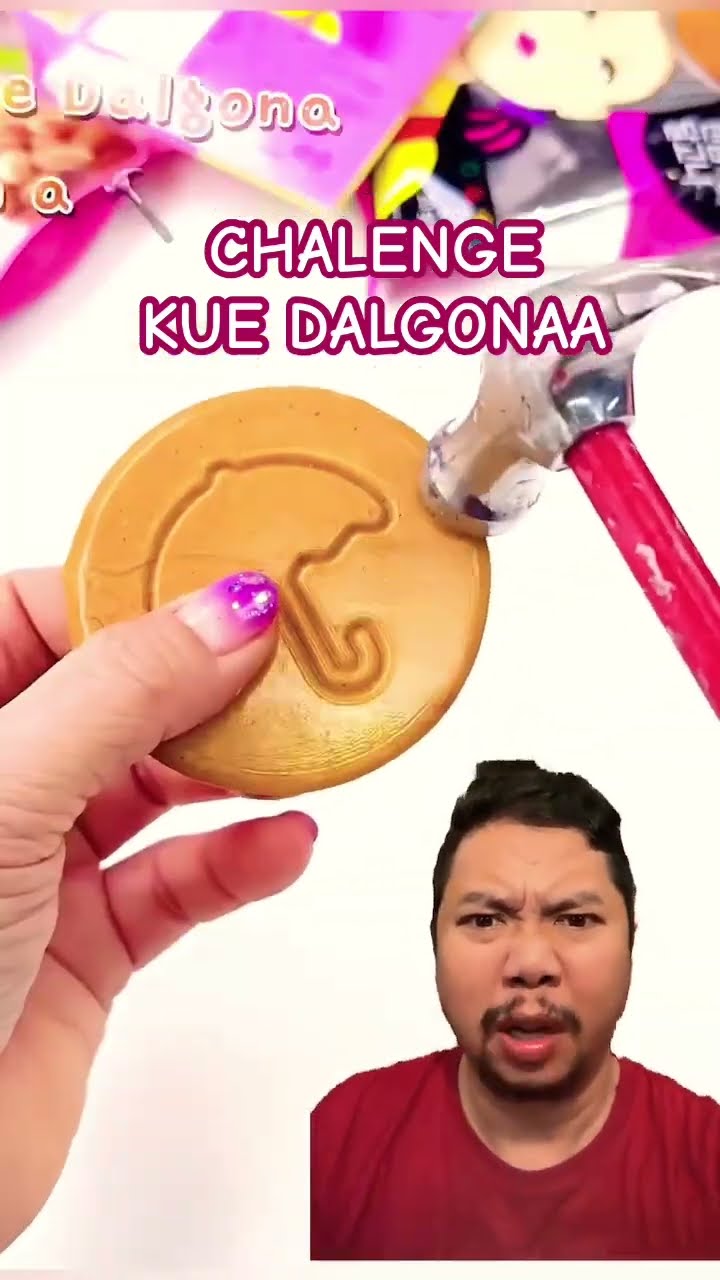 CHALLENGE KUE DALGONA SQUID GAME!!!?? #satisfying #oddlysatisfying #diy #dalgona #squidgame