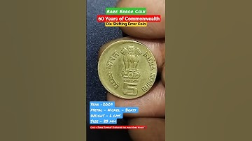 #shorts 60 Years of Commonwealth 👉 Die Shifting Error Coin..