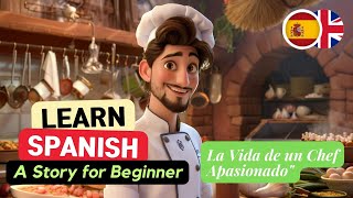 🎧Let's learn Spanish ✅ with story 💡 Easy Spanish!! Levels A1~A2 ❗ self-introduction & job