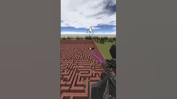 Destroying Stickmin in Big Maze Nextbot Gmod