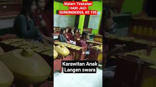 Hari Jadi Gunungkidul Hadirkan Karawitan Anak Langen Swara Di Balai Kalurahan Banaran  viral