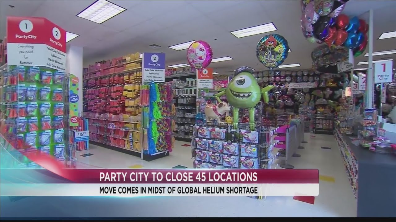 Party City to close stores due to helium shortage YouTube