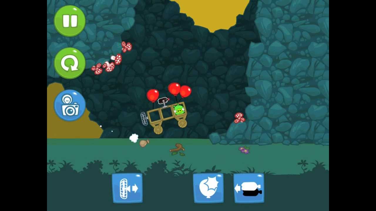 Bad Piggies - When Pigs Fly. Level 3-14. 3 stars